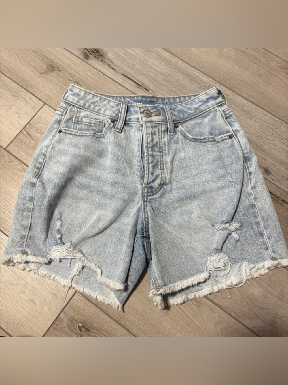 Old Navy Curvy OG Straight Denim Shorts